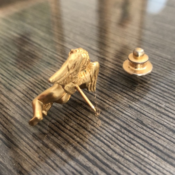 Vintage AVON Angelic Birthstone Pin February/ Simulated Amethyst 1996 - Picture 10 of 15